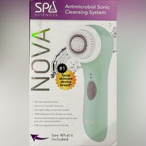 Spa Sciences Nova Facial Brush with Antimicrobial Cleansing System